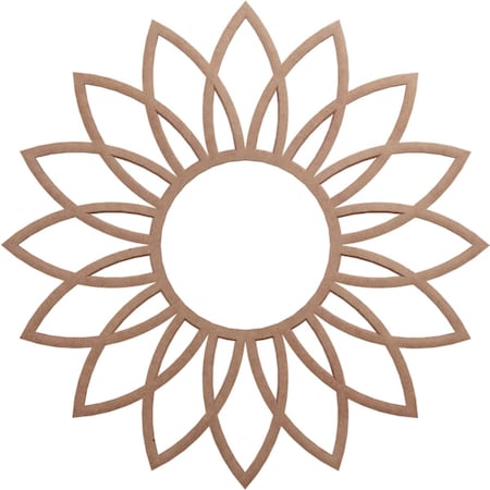 Ekena Millwork Daisy Wood Fretwork Pierced Ceiling Medallion, Wood (Paint Grade), 18"OD x 6 1/4"ID x 3/8"T CMWP18X18X0375DAMF